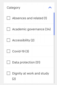 Corporate information category taxonomy